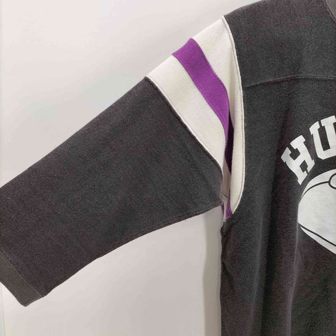 チャンピオン Champion ランタグ 復刻  袖 目付き カレッジ ロゴ プリント 七分袖 スウェット シャツ メンズ import:M